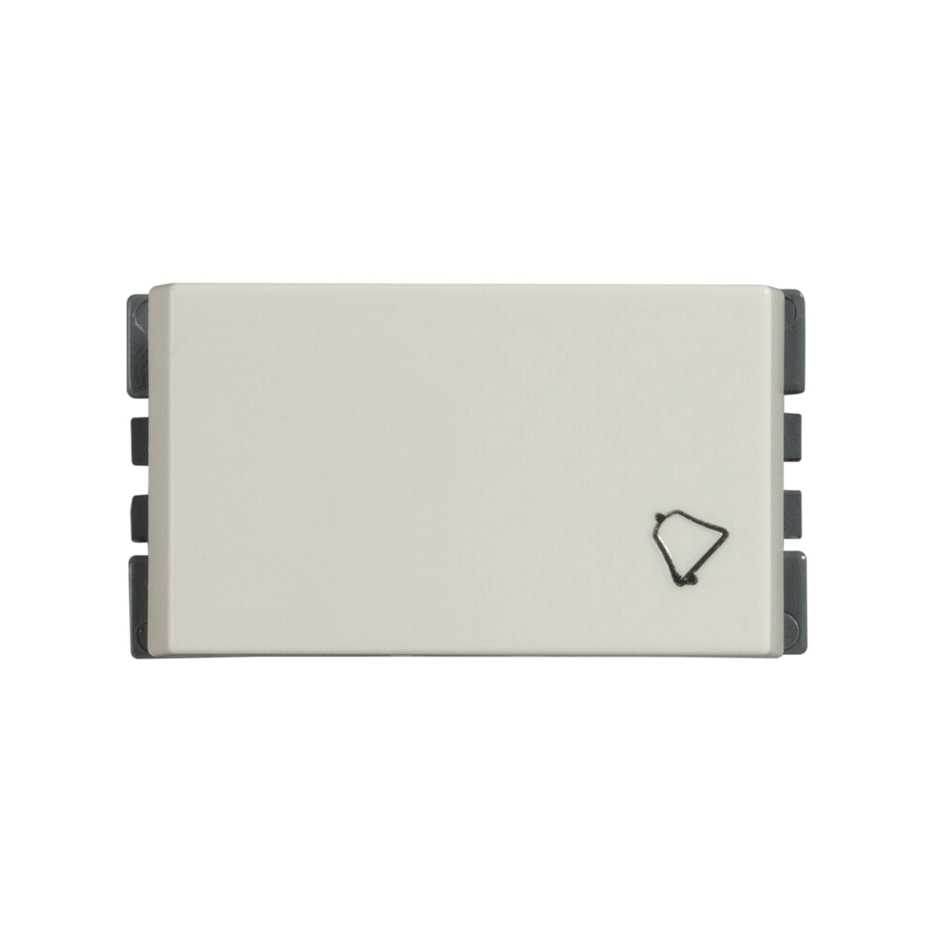 Pulsador unipolar de campana 16A 127V con embornamiento a tornillo marfil Simon 25 Plus