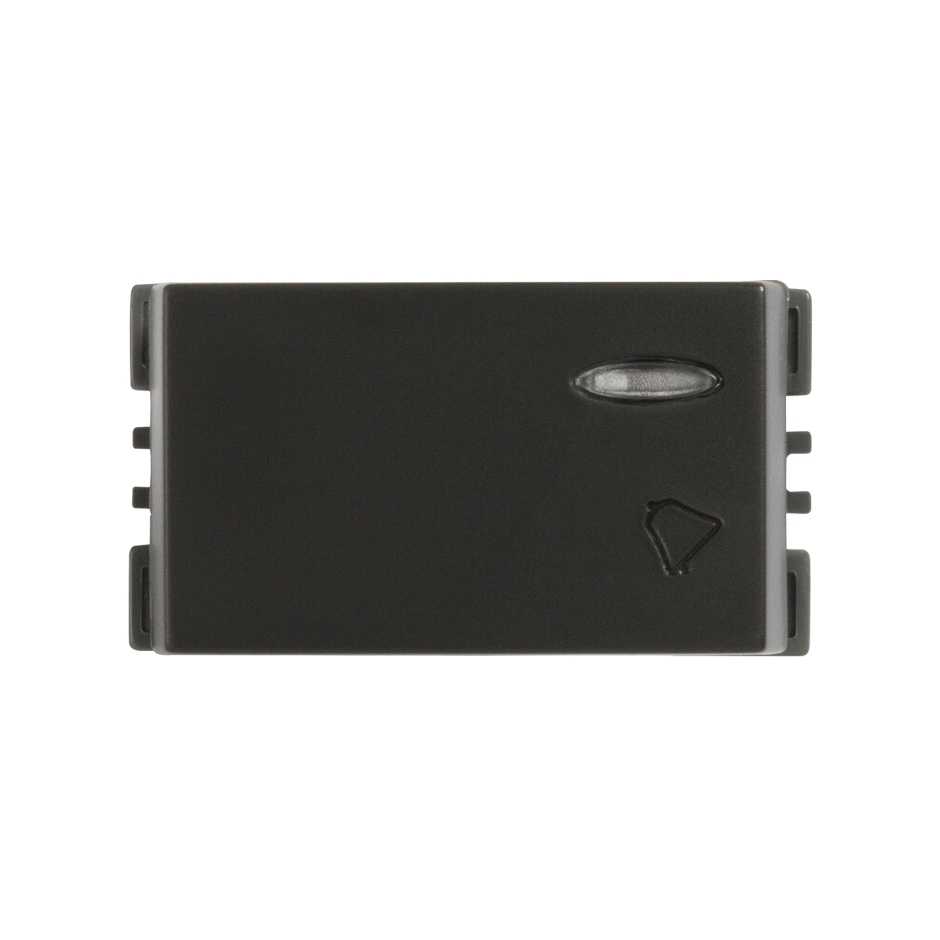 Pulsador de campana con visor 16A 127V grafito Simon 25 Plus
