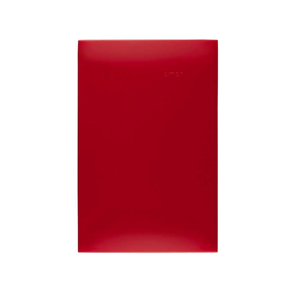 Placa ciega sin chasis rojo carmesí Simon 25 Plus