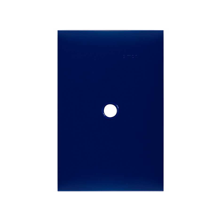 Cable outlet plate without chassis navy blue Simon 25 Plus