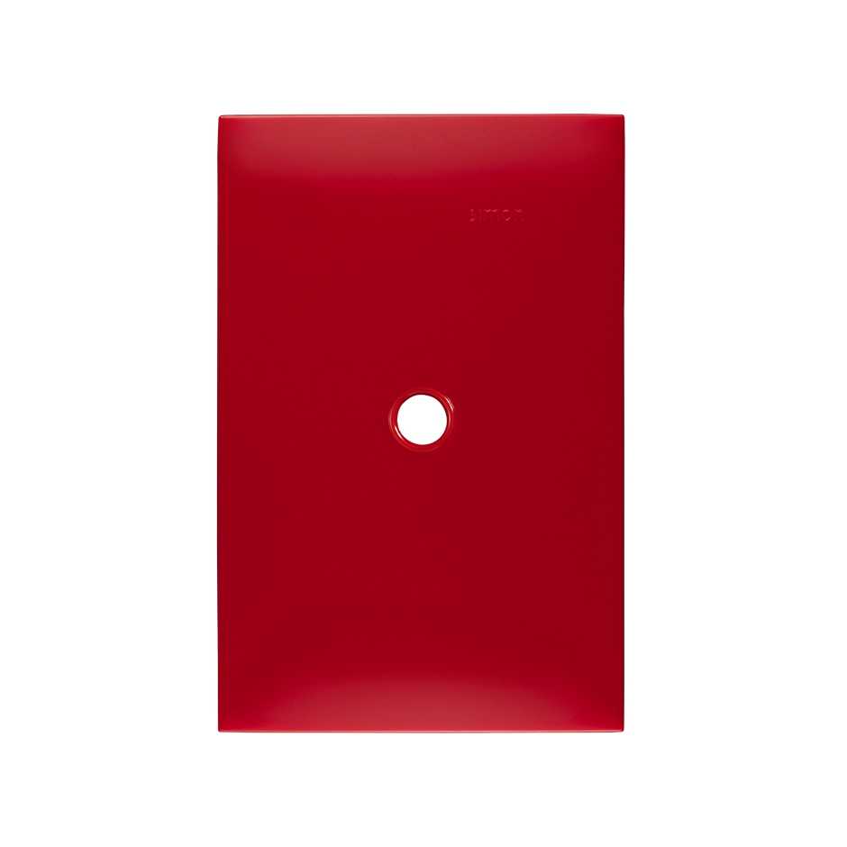 Cable output plate without frame crimson red Simon 25 Plus