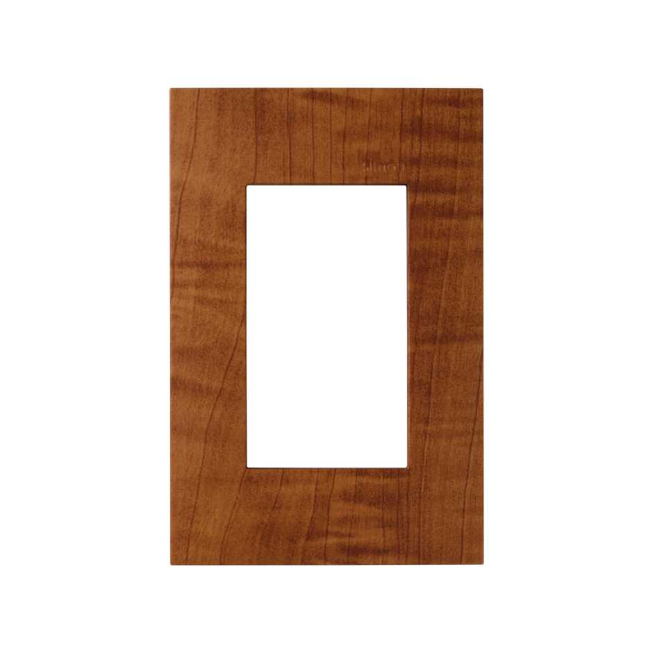 3-module plate without frame oak wood Simon 25 Plus