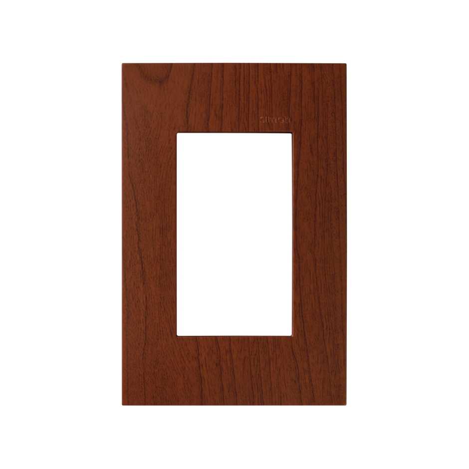 Placa de 3 módulos sin chasis madera merbau Simon 25 Plus