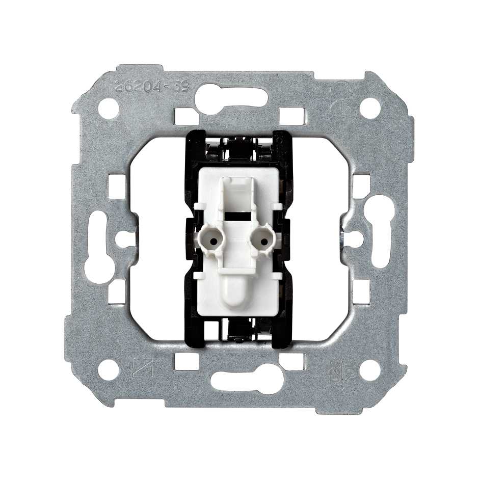 2-way switch 10AX 250V~ with built in light and fast terminal connection system Simon 28