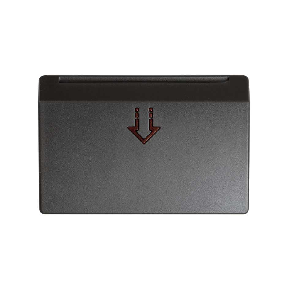 Cover with viewer for mechanical or electronic card switch graphite Simon 27 Play