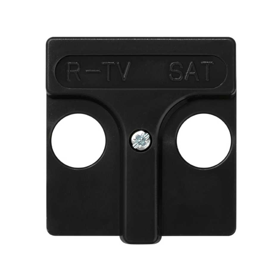 Plate for inductive R/TV+SAT sockets graphite Simon 27 Play