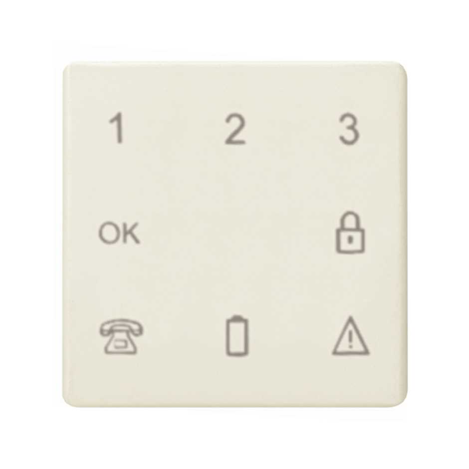 Plate for safety viewer ivory Simon 27 Play
