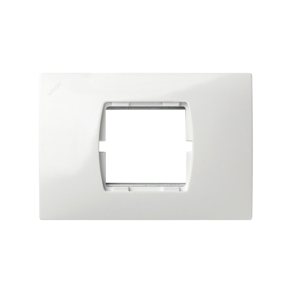 Frame for 2 half elements (1 element) with centre frame for American box white Simon 27