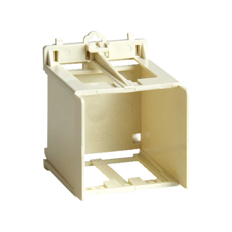 Adaptateur pour rail DIN ivoire pour tous les mécanismes modulaires de Simon 27 Play