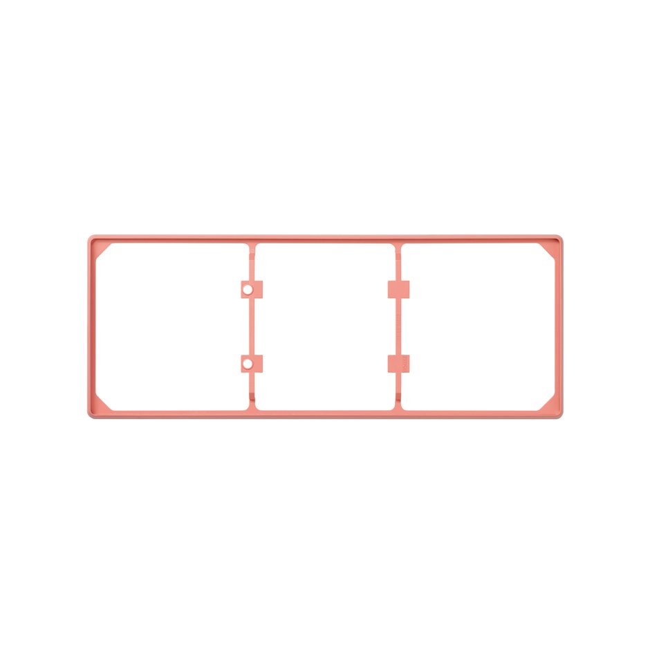 Trim frame for 3 elements pink Simon 27
