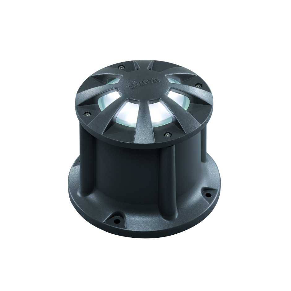 Luminaria urbana JR1 de 195 mm difusor lateral de vidrio matizado color blanco