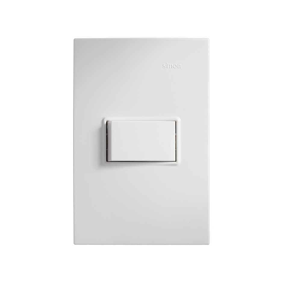 Placa 1 módulo con 1 interruptor 3 vías blanco Simon 23
