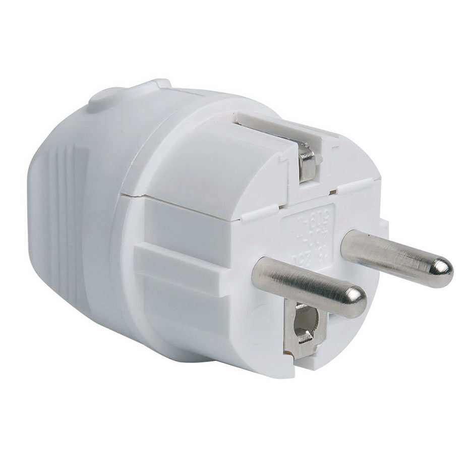 Side output plug 16A 250V white Simon