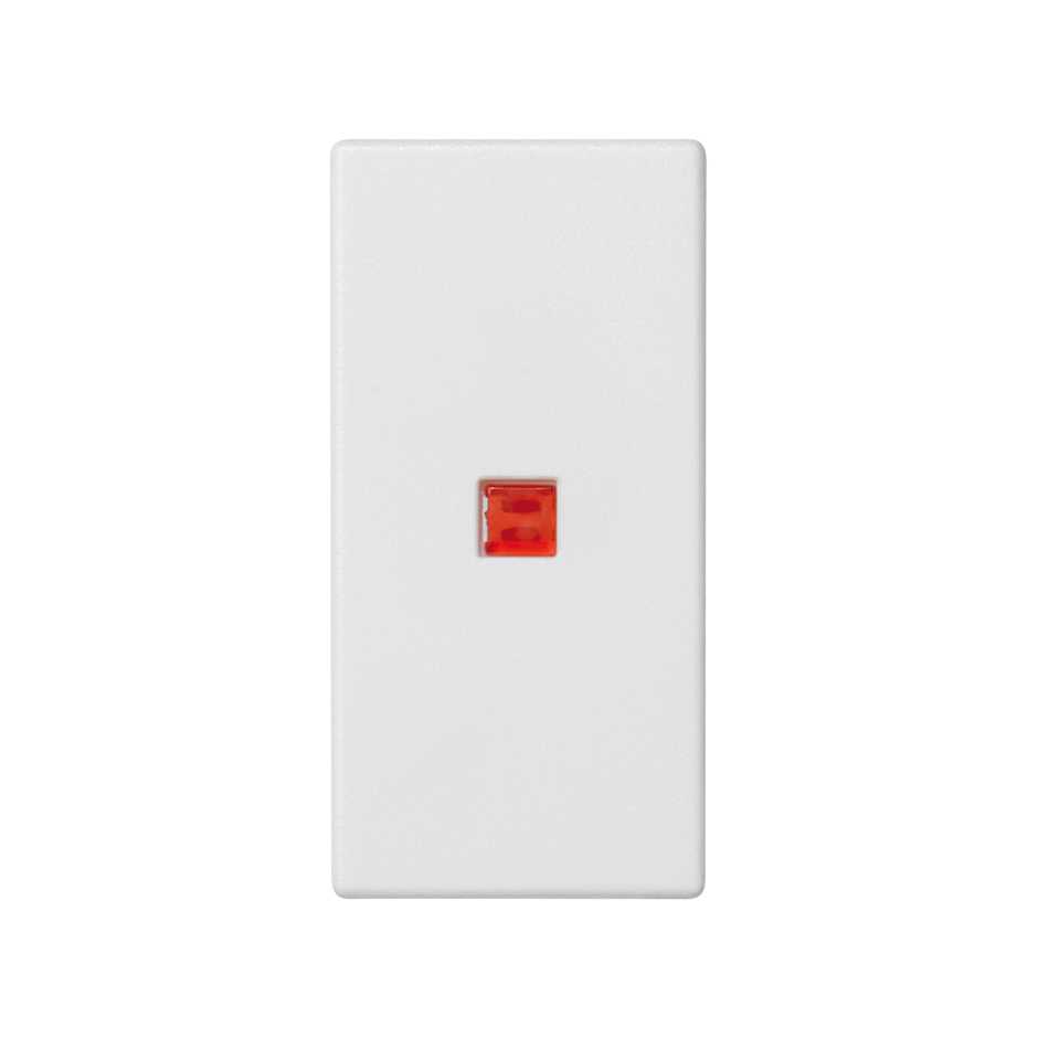 Rocker with viewer for switch with pilot light for 1 element white Simon K45