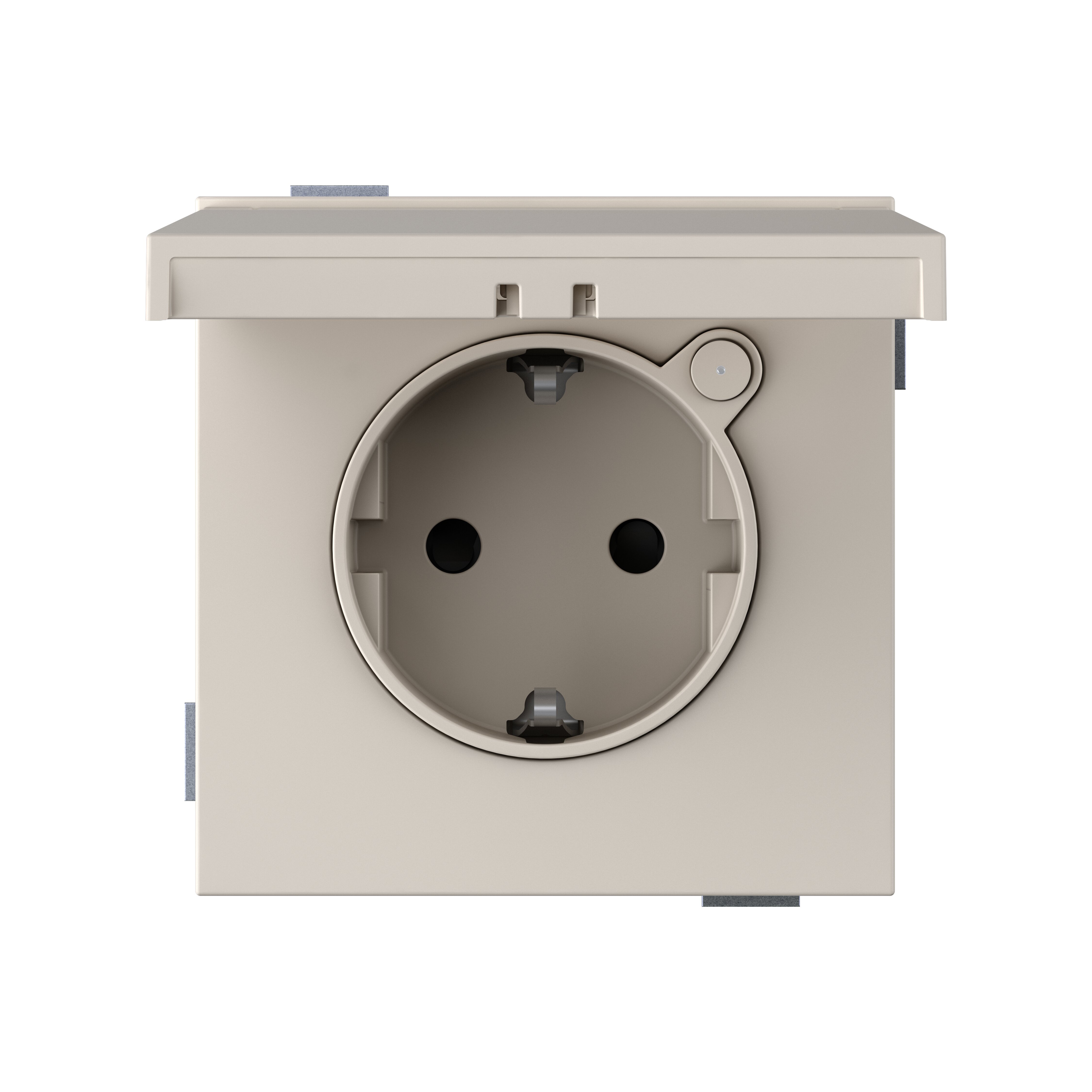 Schuko socket LOLA 16A 250 V~ screw terminal IP44 sand matte Simon 360