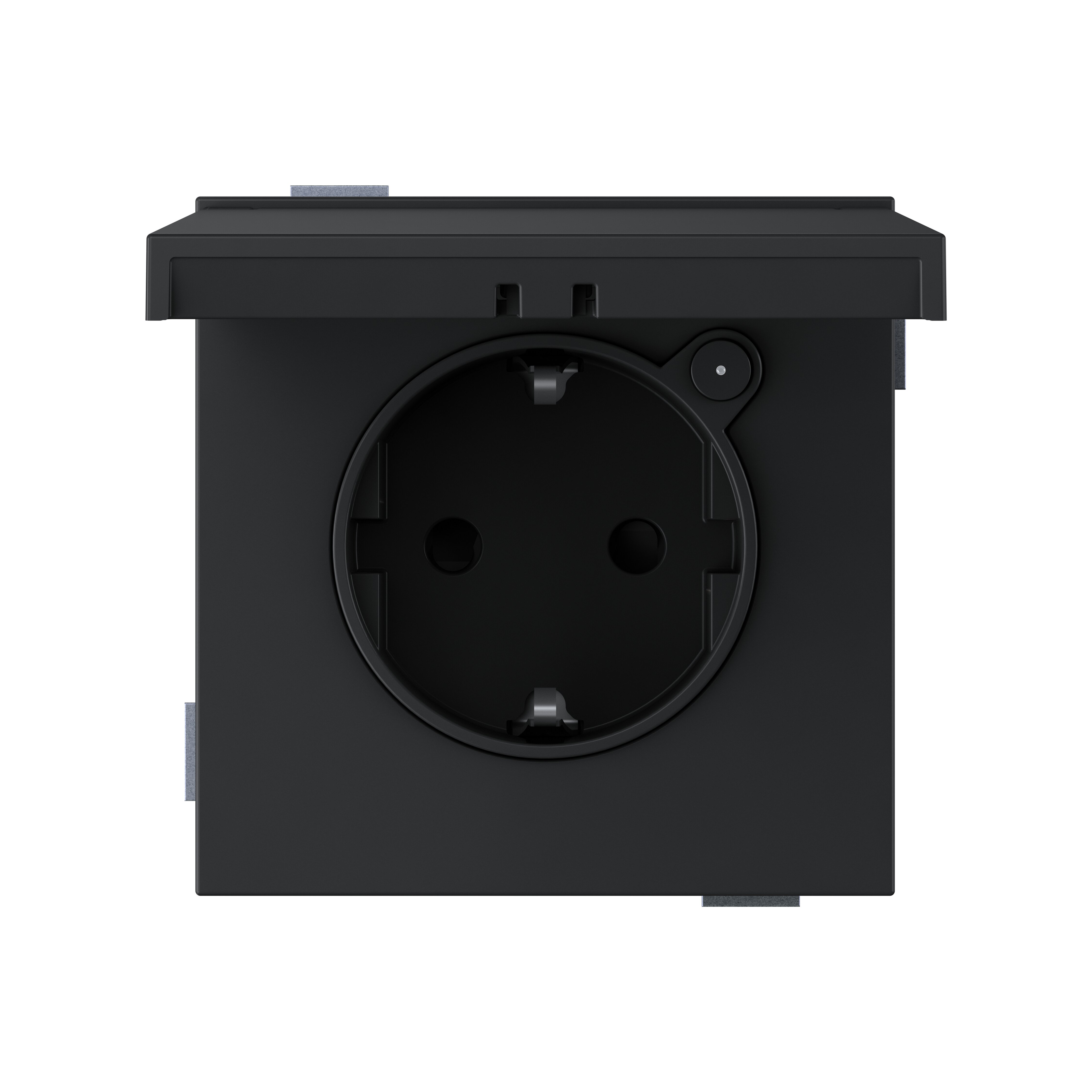 Schuko socket LOLA 16A 250 V~ screw terminal IP44 black matte Simon 360