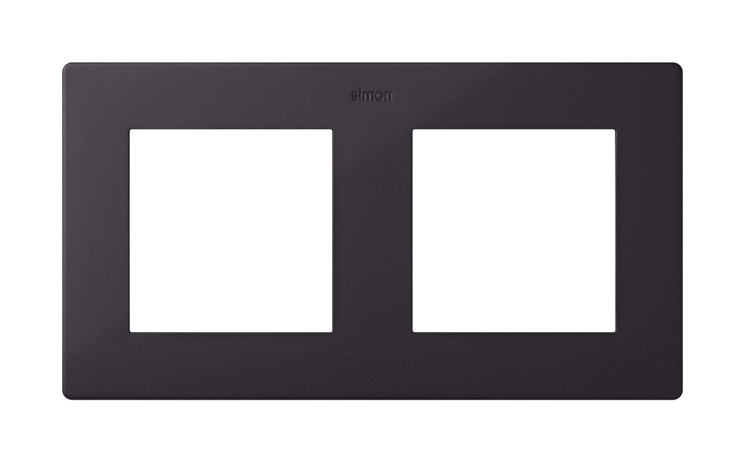 Frame for 2 elements graphite Simon 24 Harmonie