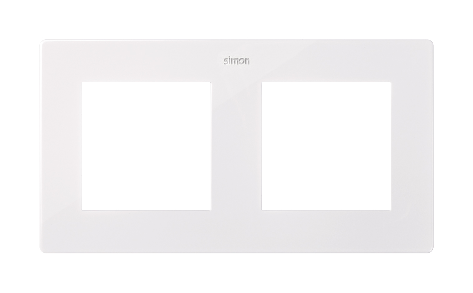 Frame for 2 elements white Simon 24 Harmonie