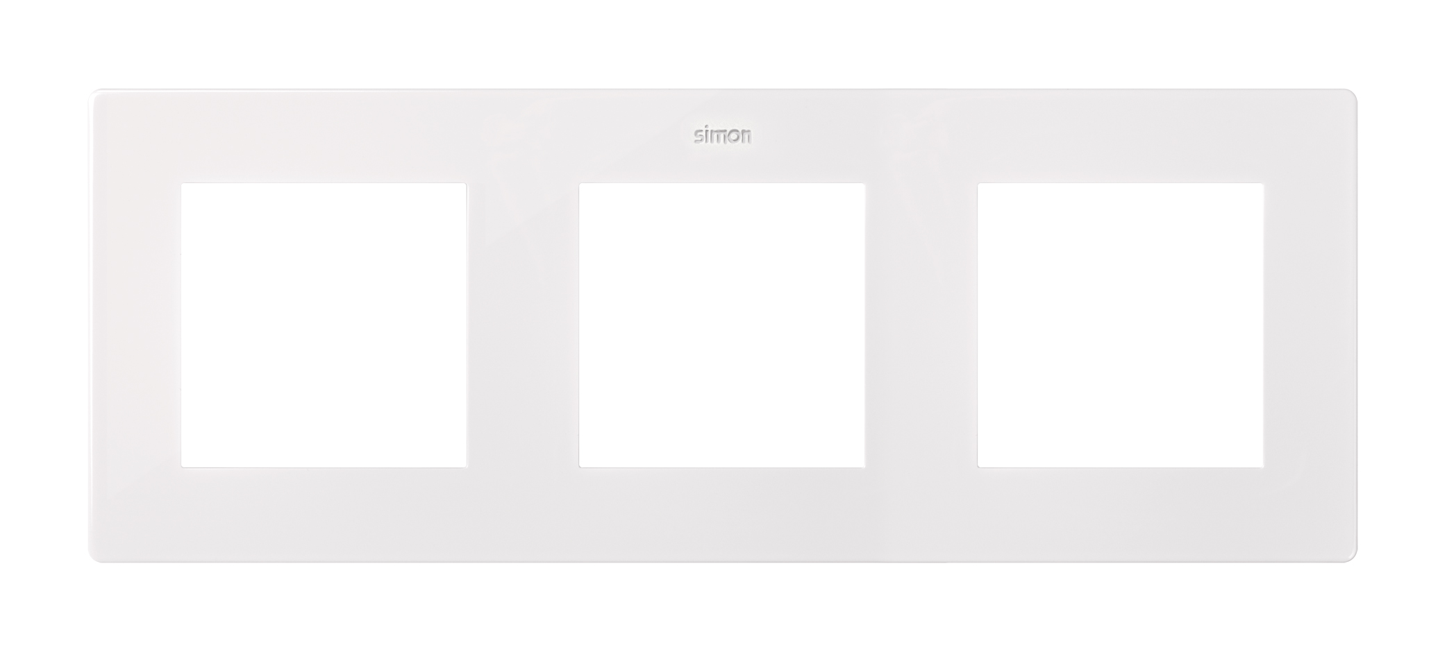 Cadre triple blanc Simon 24 Harmonie