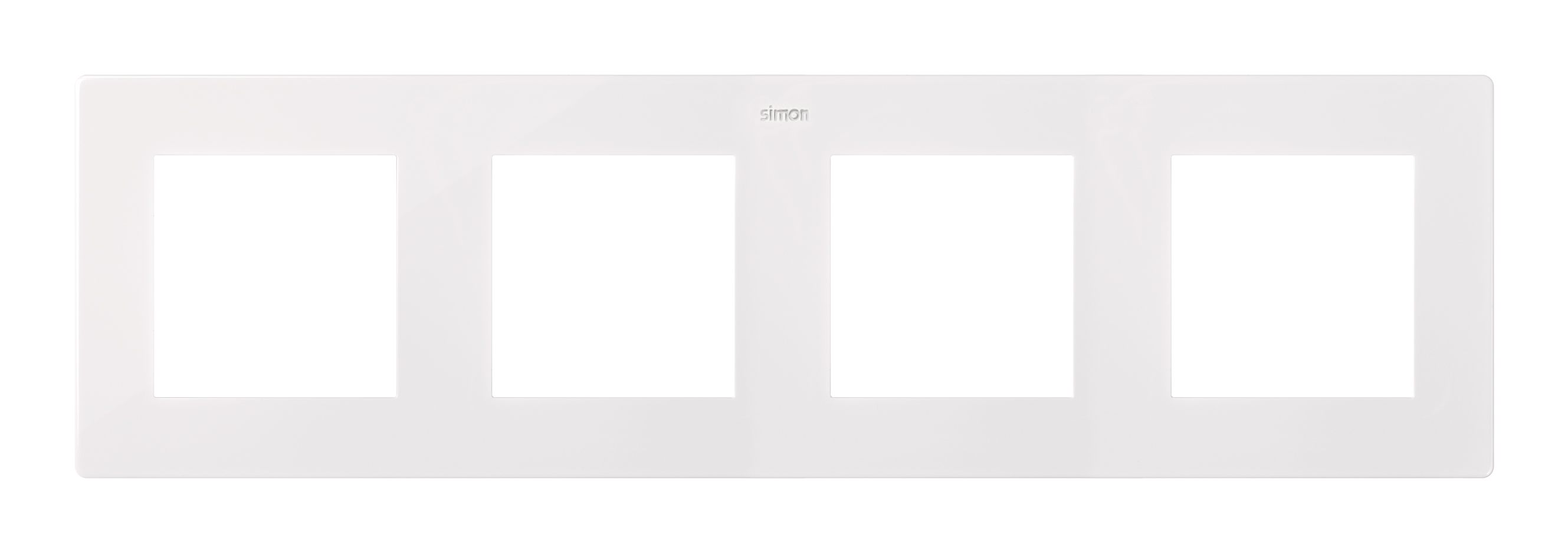 Frame for 4 elements white Simon 44 Harmonie