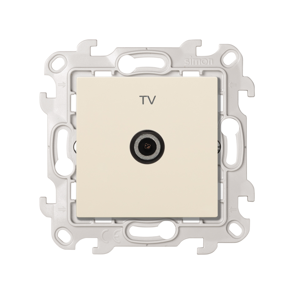Prise TV connexion à vis ivoire Simon 24 Harmonie