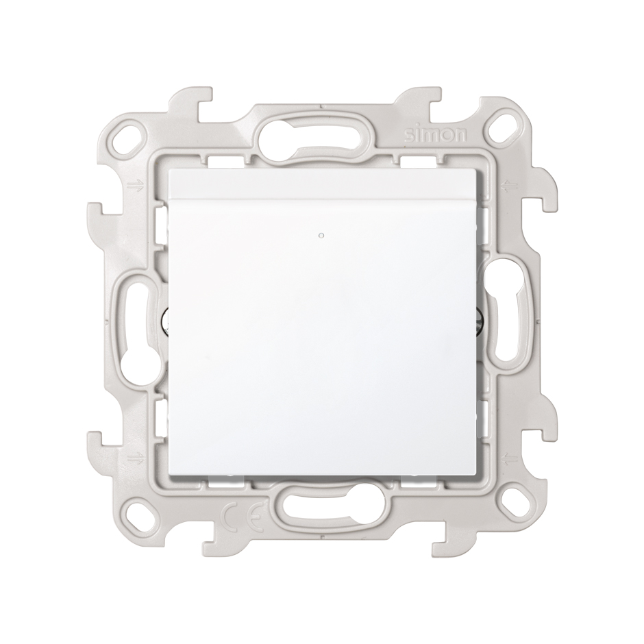 Switch for card 6 (2)A 250V~ with fast connection white Simon 24 Harmonie