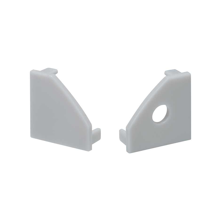 Start and end cover, round angular hardware