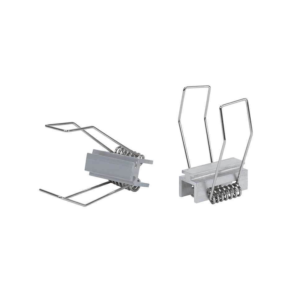 Spring clamp for clamp flush-mount hardware