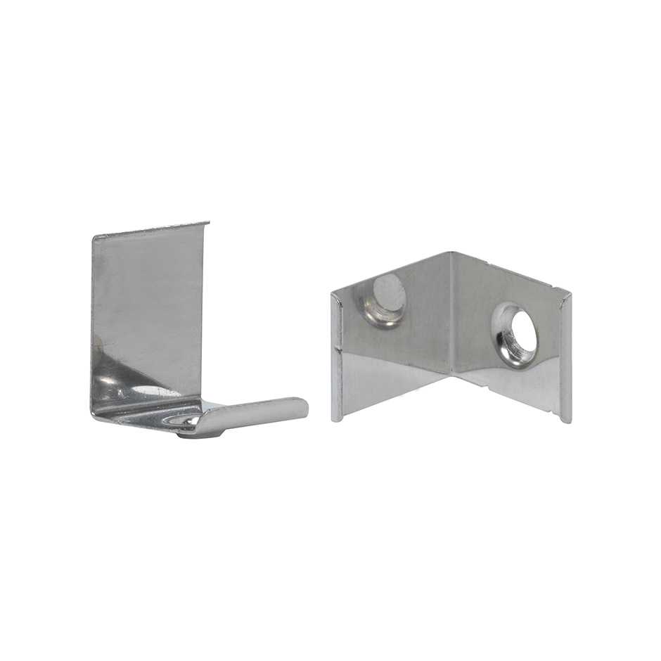 Mounting clips for wet environments hardware