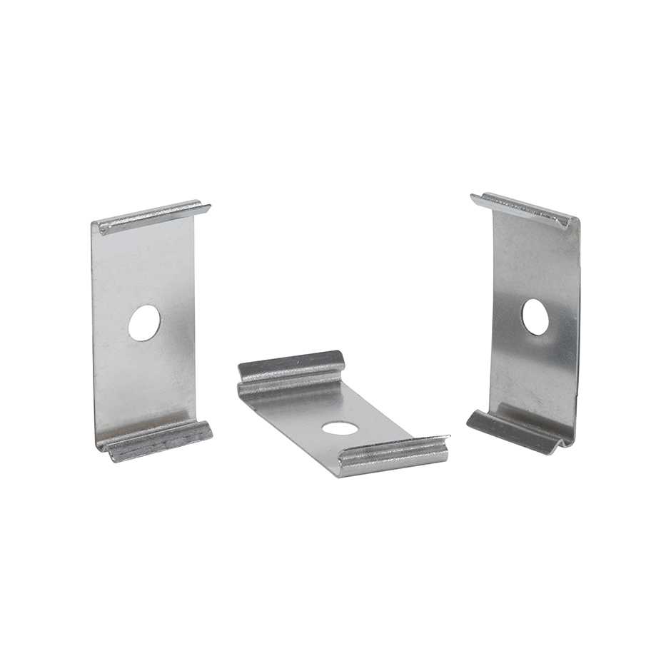 Surface-mounting clips for suspended hardware Slim (2 u)