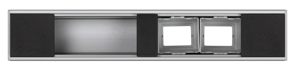 Ofiblock Compact for 5 useful mechanisms with rear diecut in the secondtolast and previous position