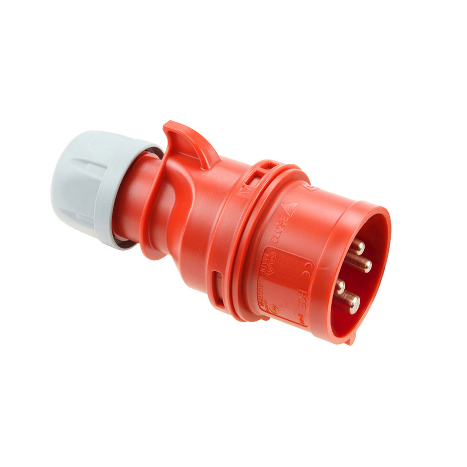 INDUSTRIAL PLUG 3P+T 16A 400V RED IP44 Simon Brico