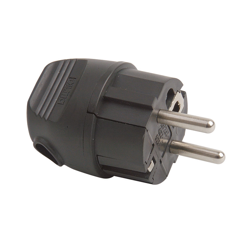 FICHA COM SAÍDA LATERAL 16A 250V PRETO SIMON