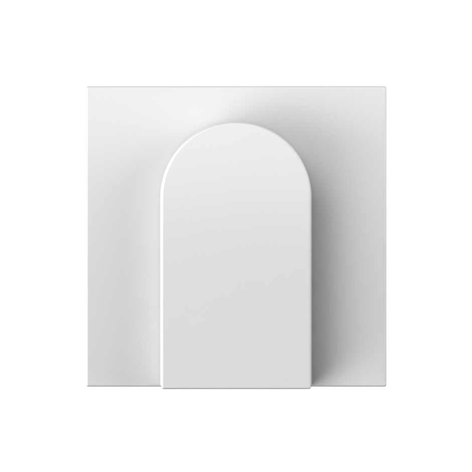 Plaque pour Sortie Câbles-mécanisme de tirador blanc mat Simon 360