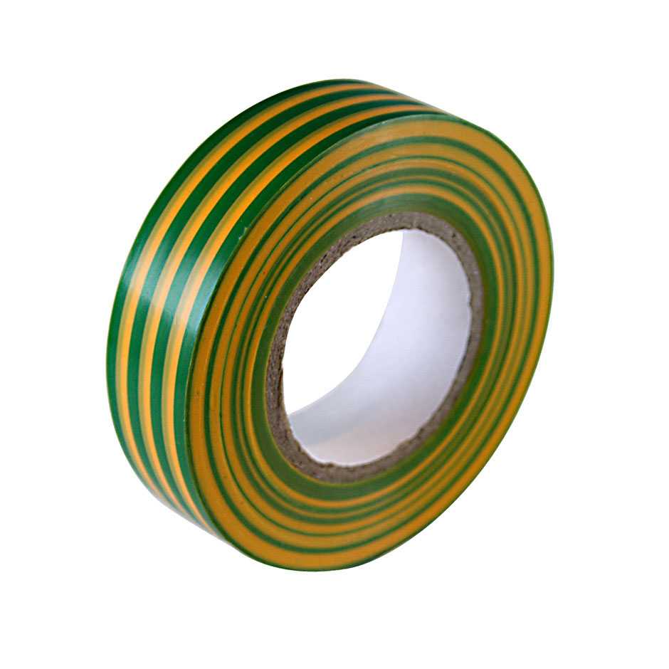 ADHESIVE PVC INSULATING TAPE 19MM 20 METERS YELLOW-GREEN Simon Brico