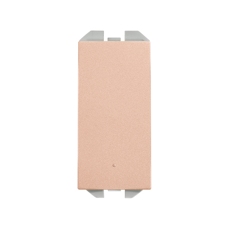 Neutral push-button switch 10A 230V~ with slender rocker and fast terminal connection system copper Simon 270