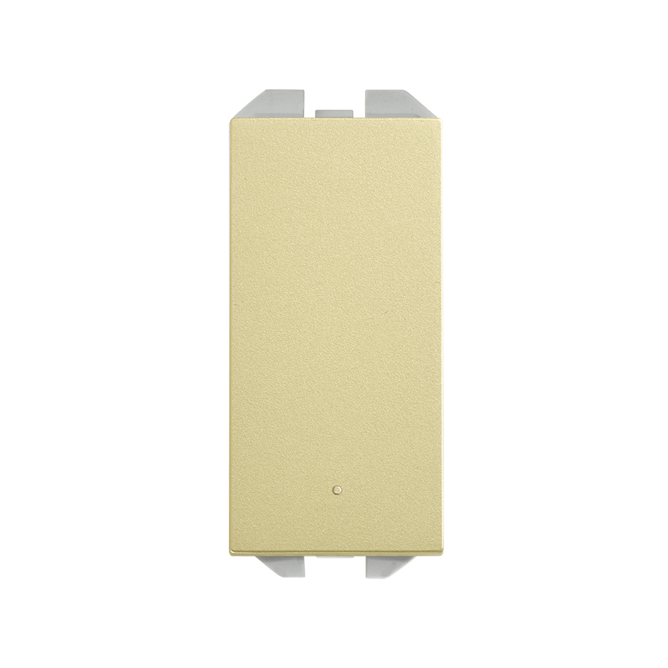 Neutral push-button switch 10A 230V~ with slender rocker and fast terminal connection system bronze Simon 270