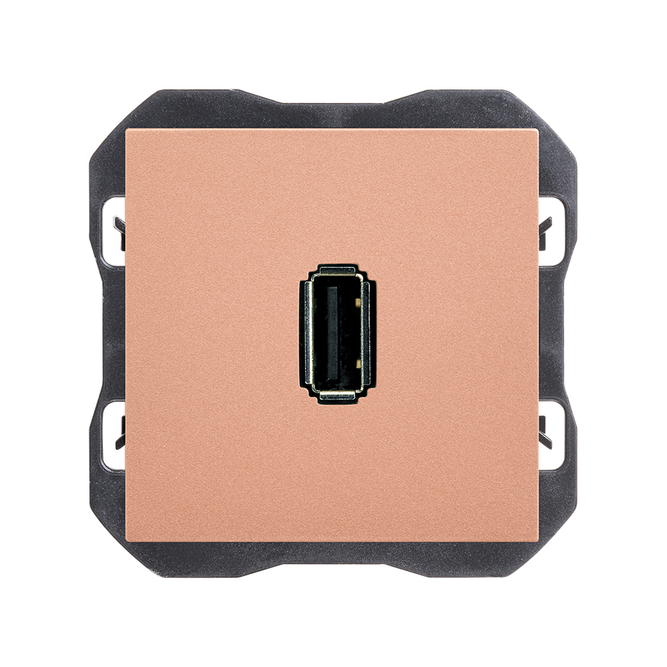 Connecteur USB 2.0 type A cuivre Simon 270