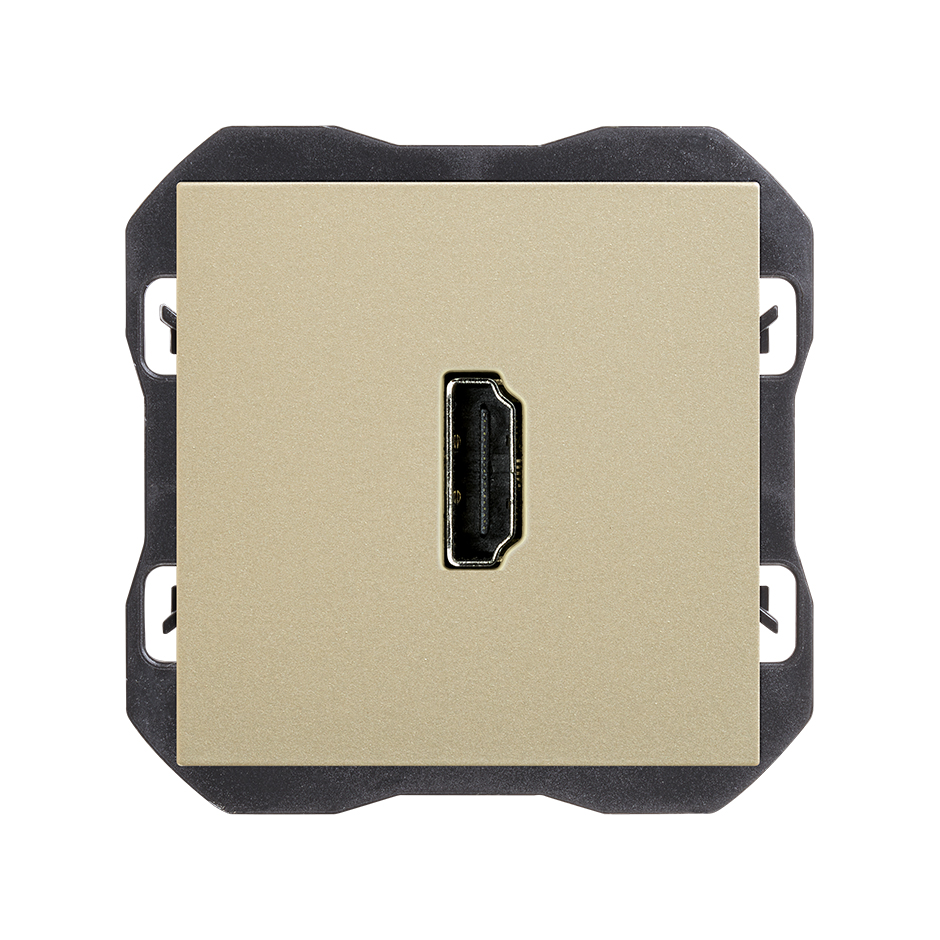 Conector HDMI 2.0 4K hembra-hembra cava Simon 270