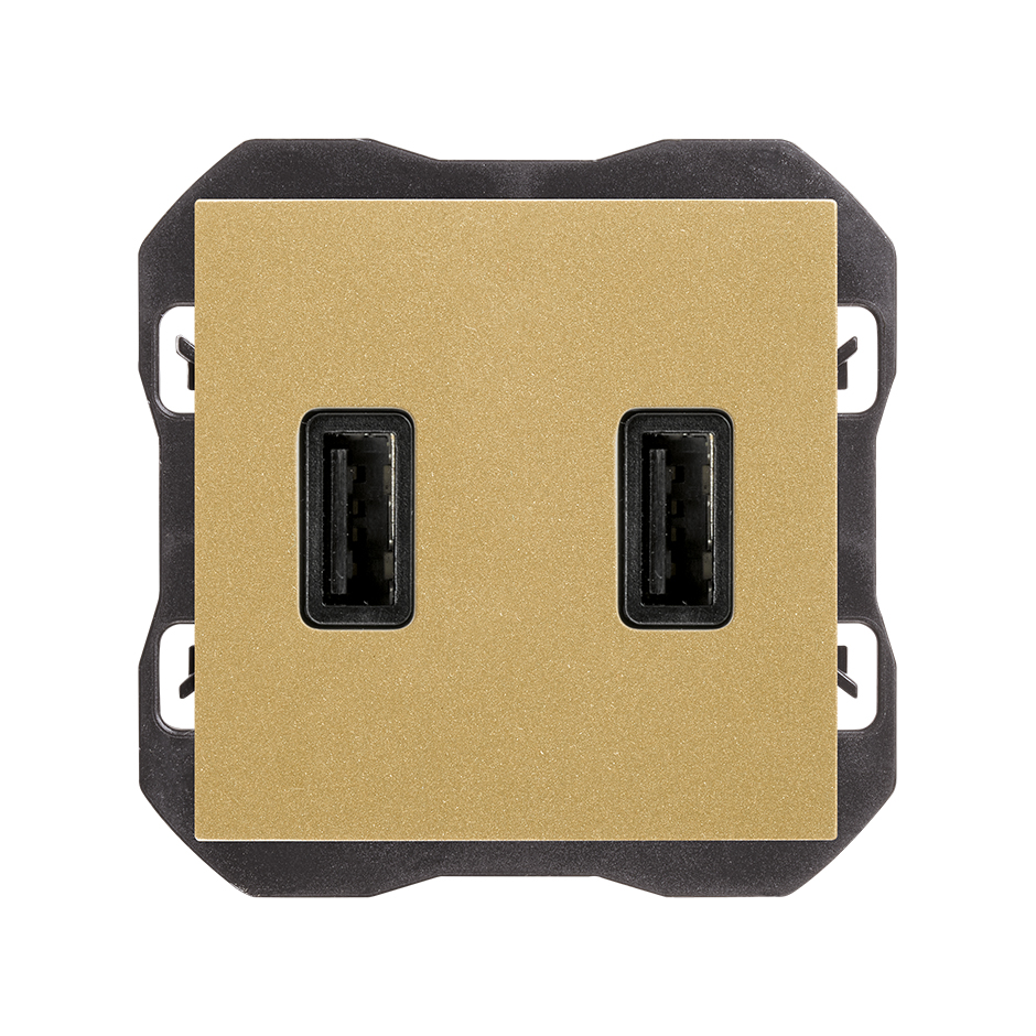 Chargeur USB double 2,1 A type A or Simon 270
