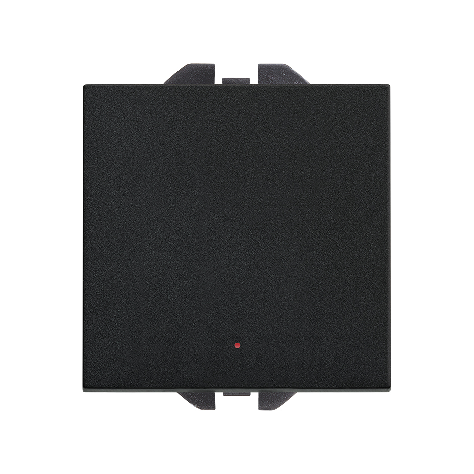 Single-pole switch 16AX 230V~ with built-in pilot light matt black Simon 270