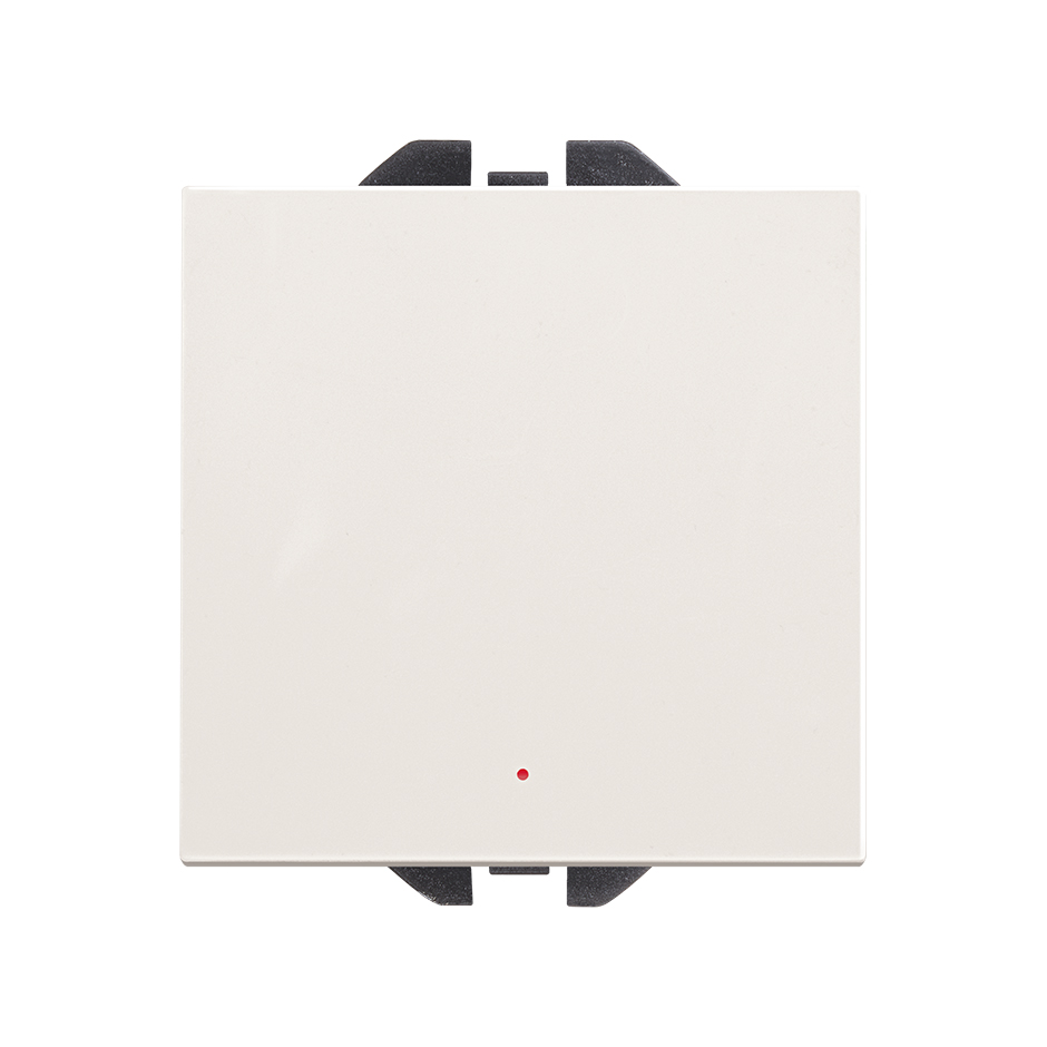 Single-pole switch 16AX 230V~ with built-in pilot light matt white Simon 270