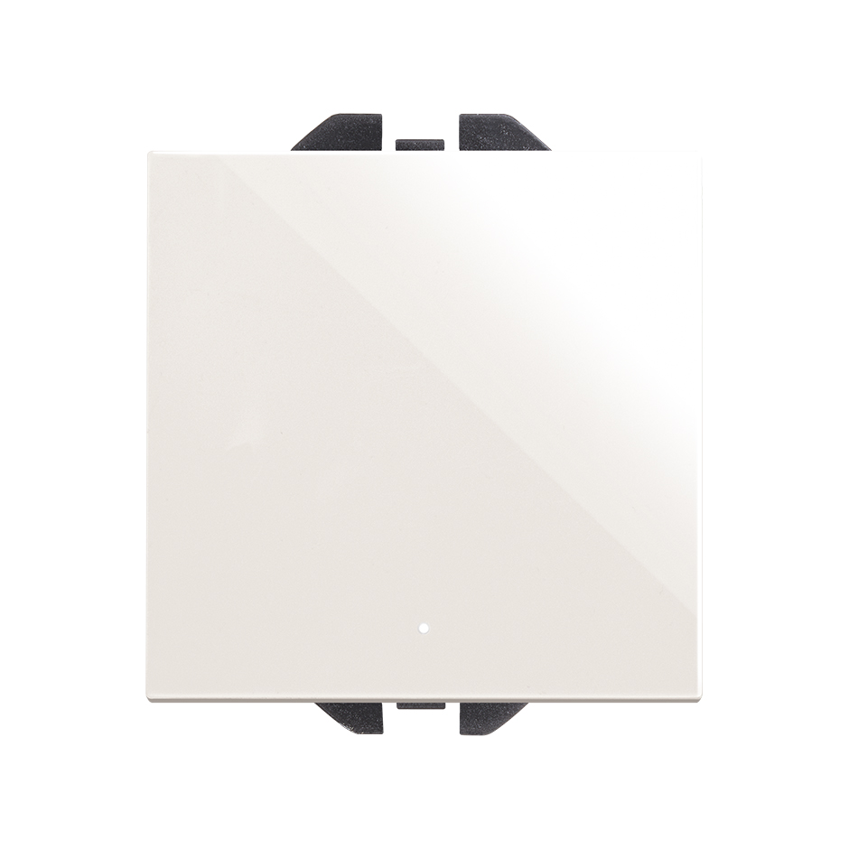 Neutral push-button switch 10A 230V~ with built-in light and fast terminal connection system white Simon 270