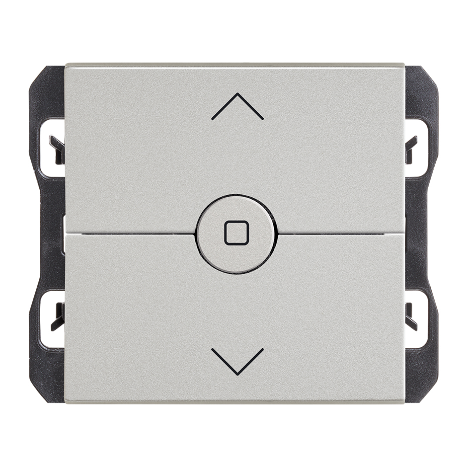 Interruptor para persianas 230V~ con 3 posiciones: subida, bajada y paro aluminio Simon 270
