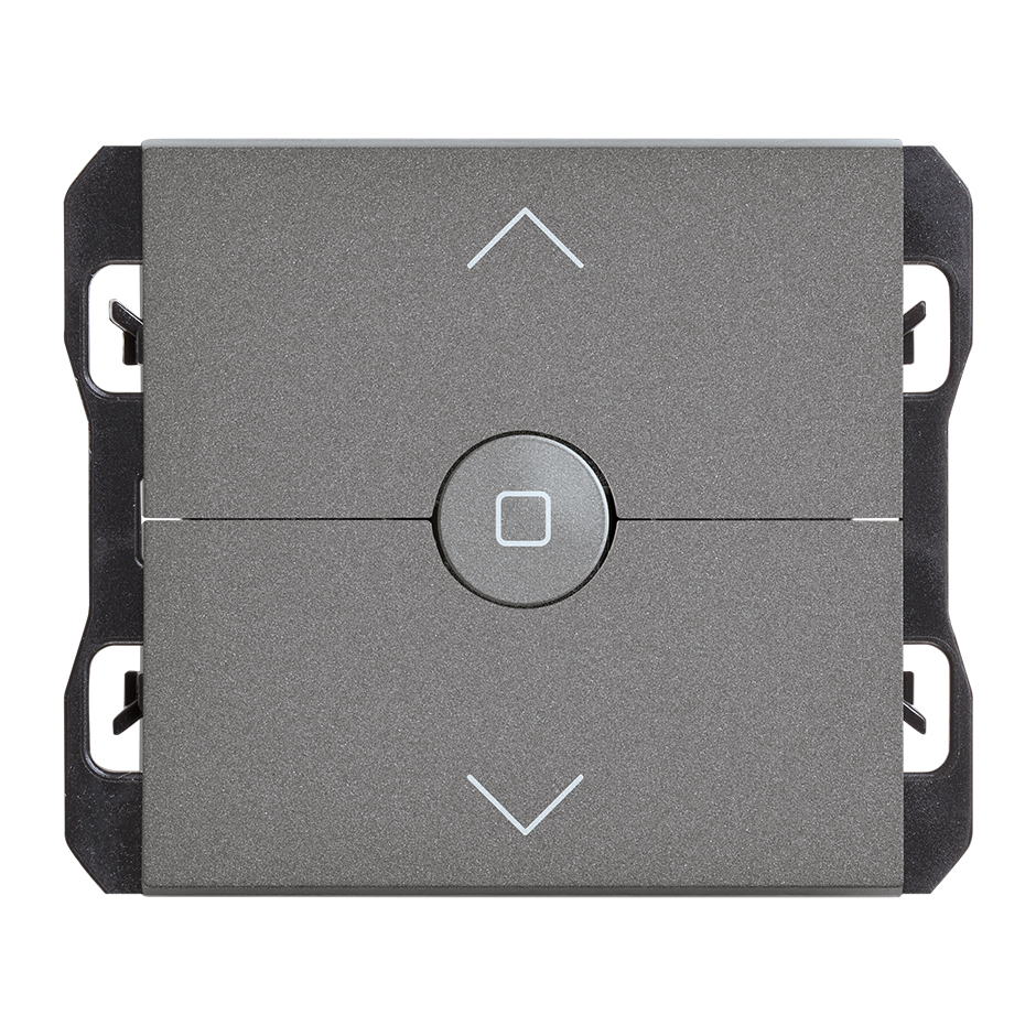 Blinds switch 230V~ with 3 positions: up, down and stop titanium Simon 270