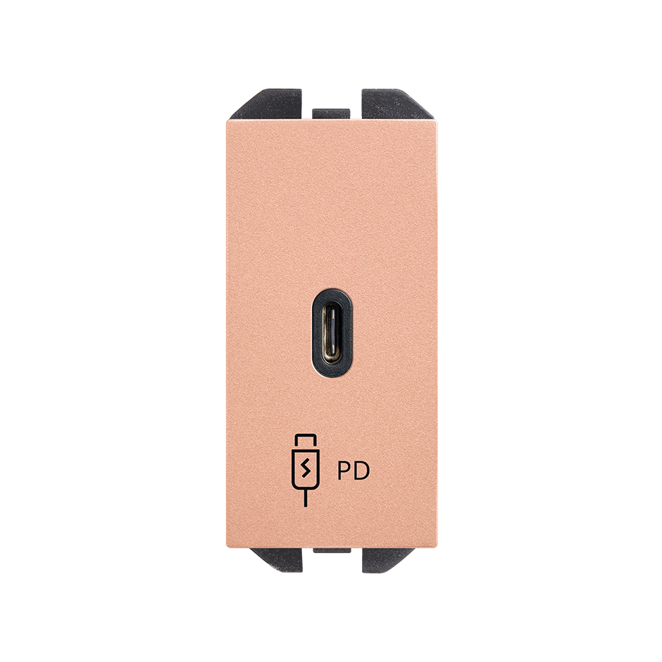 Cargador USB C 20W Power Delivery cobre Simon 270
