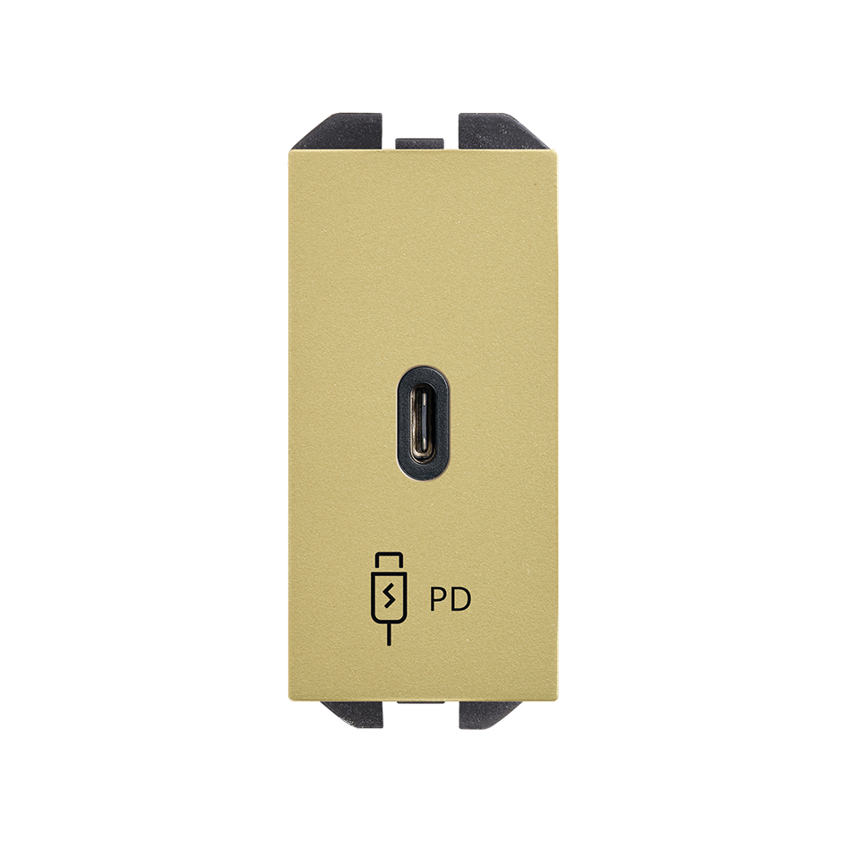 USB C charger 20W Power Delivery bronze Simon 270