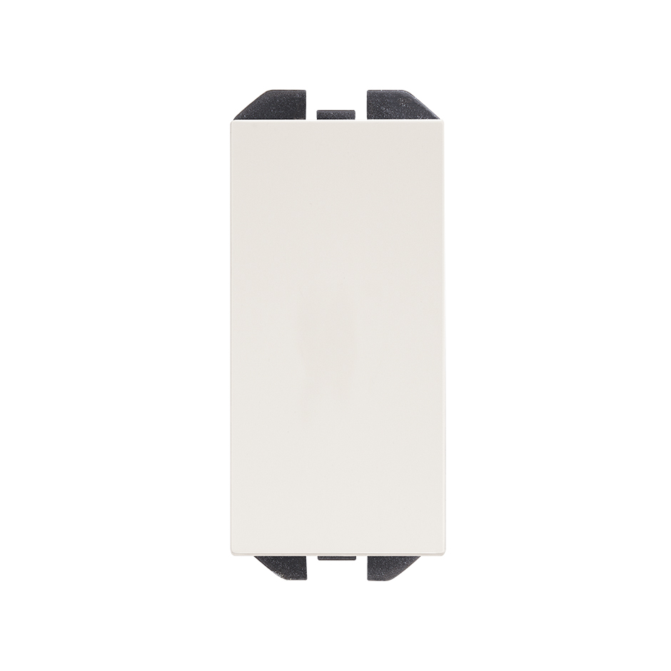 Single-pole switch 10AX 230V~ with narrow rocker and built-in pilot light matt white Simon 270