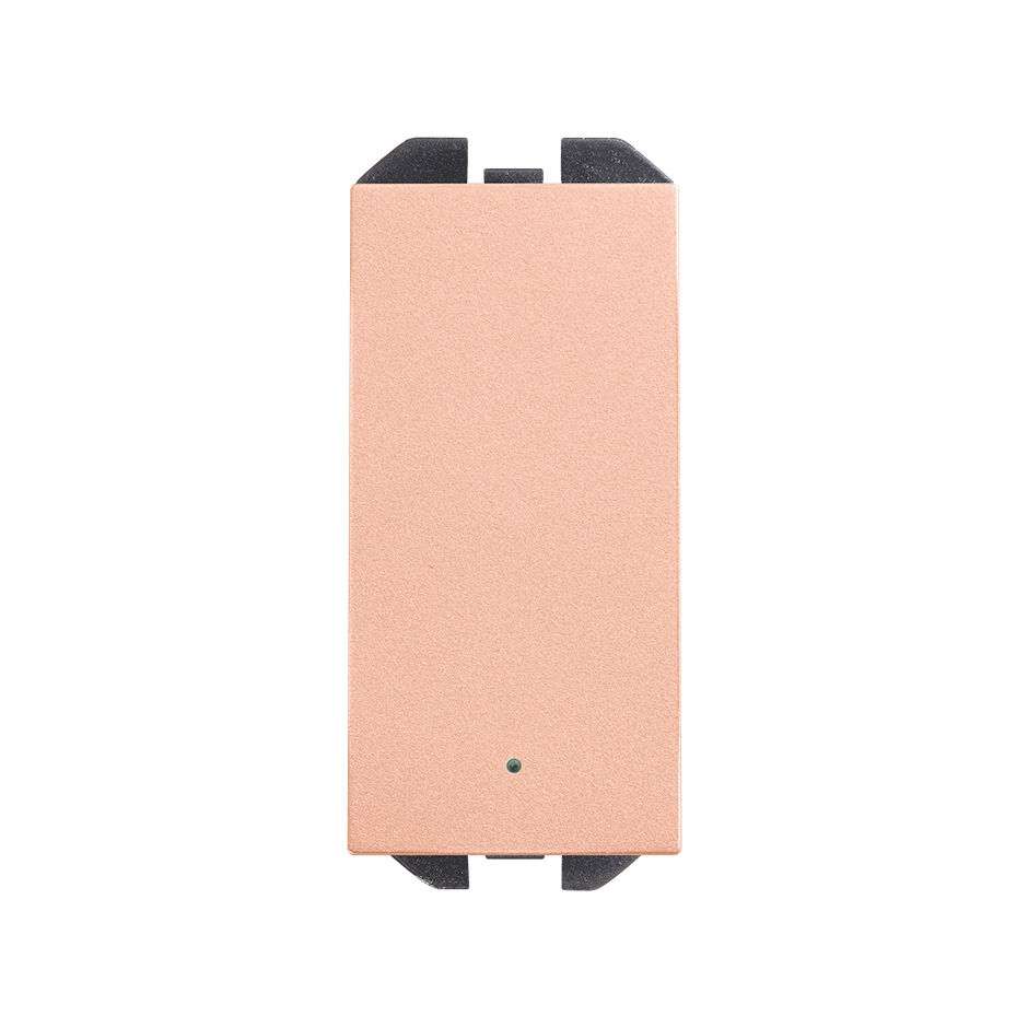 2-way switch 10AX 230V~ with slender rocker with built-in light and fast terminal connection system copper Simon 270