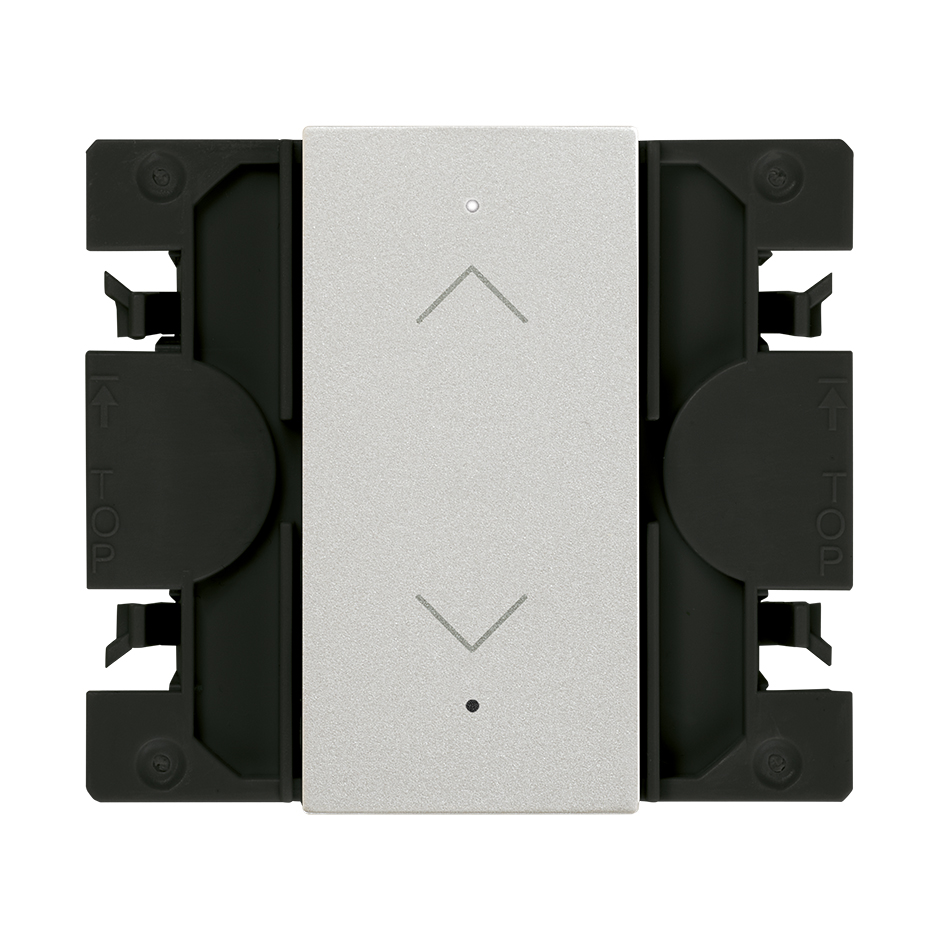 Interrupteur master pour volets iO avec touche étroite aluminium Simon 270